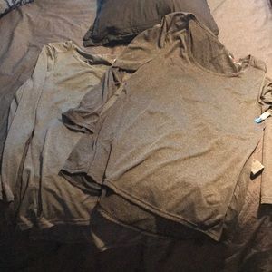 Hanes Sport grey long sleeve shirts